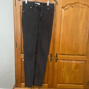 Madewell black high-rise skinny jeans